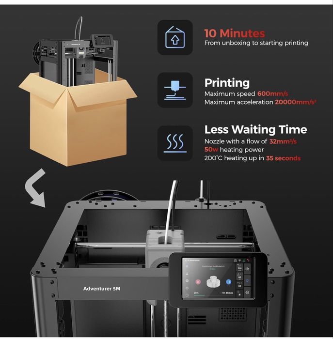 FLASHFORGE Adventurer 5M 3D printer Sigilat