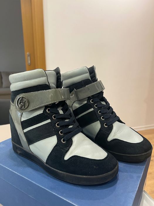 Sneakersi cu platforma Armani Jeans masura 38