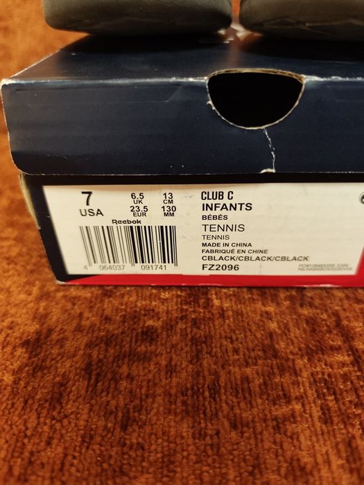 Детски кожени обувки Reebok - размер 23.5