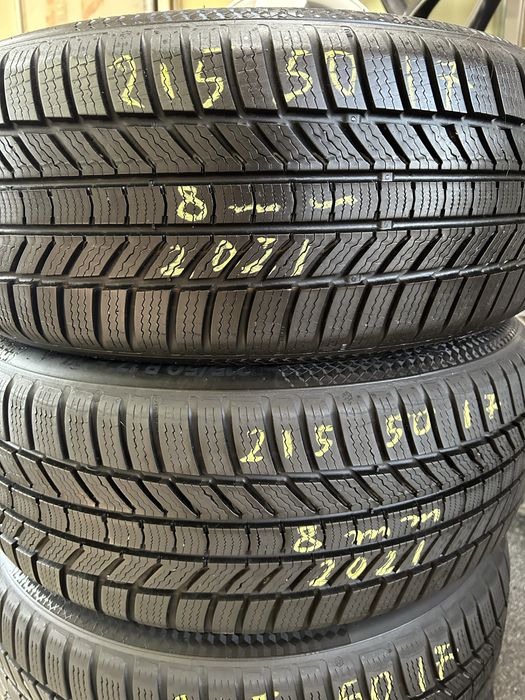 8 броя Зимни Гуми 215/50/17 Continental и Firestone