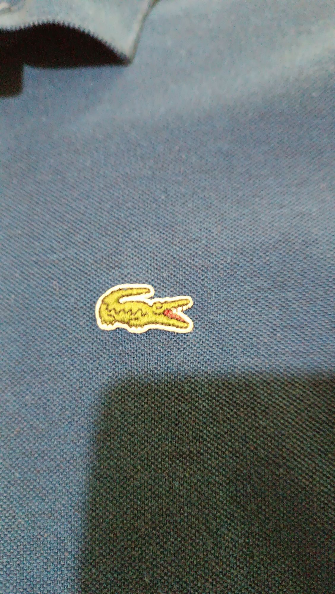 Lacoste Midnight blue long-sleeved polo shirt