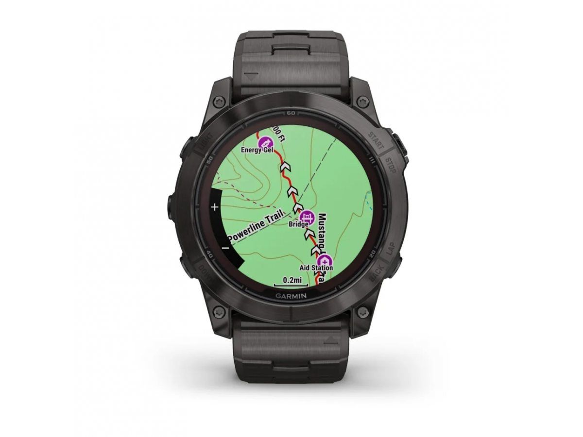 Garmin fenix 7X PRO Sapphire Solar Carbon gray С Titanium каишка