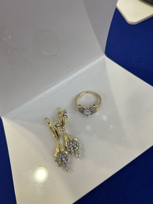 Украшения набор в желтом золоте