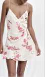 Rochie Zara , noua, mini, cu imprimeu floral, S