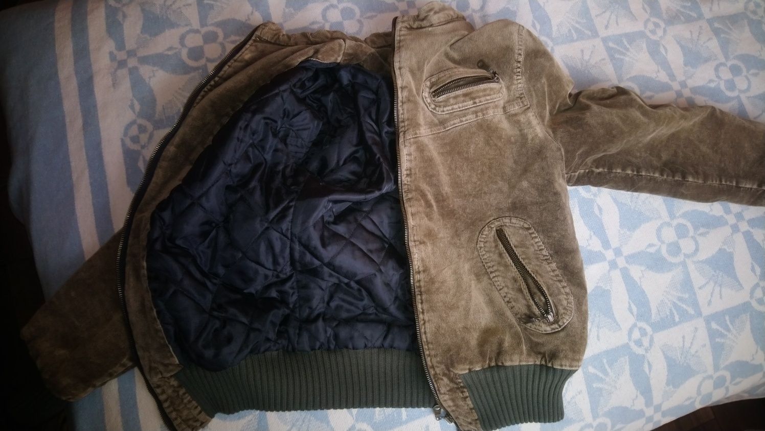 Джинсово яке с подплата - Топло,Оригинално,Българско.Отлично състояние