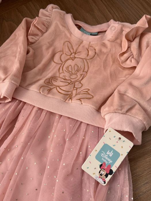 Бебешка розова рокля Мики Маус