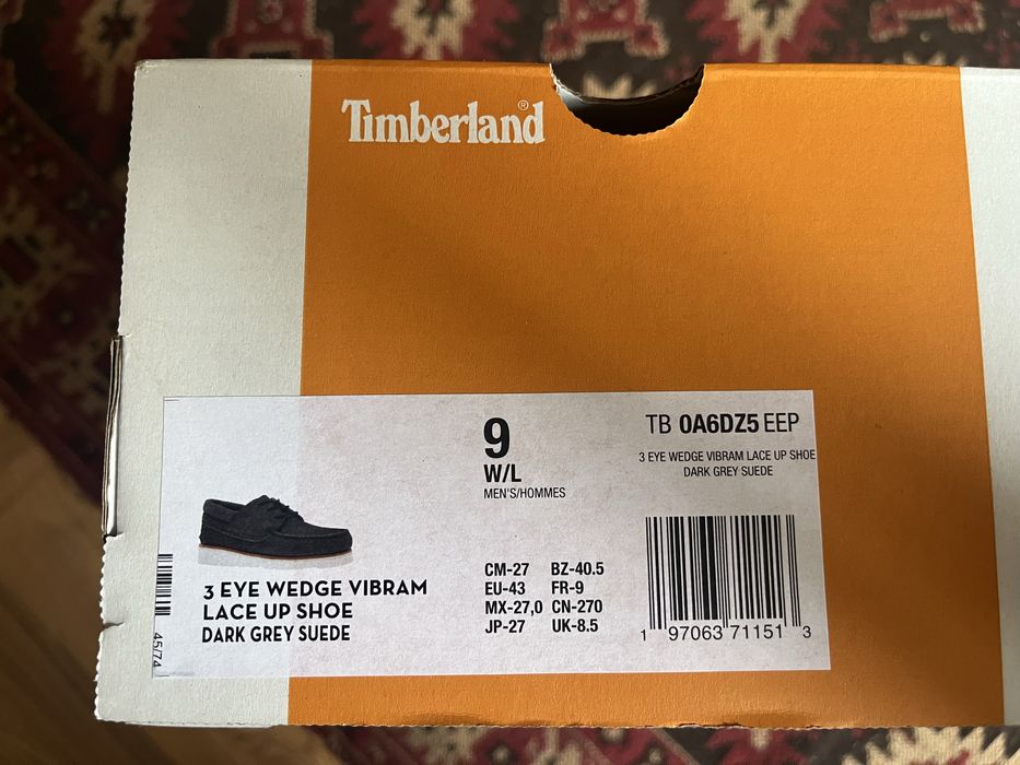 Timberland 3-eye lug Vibram