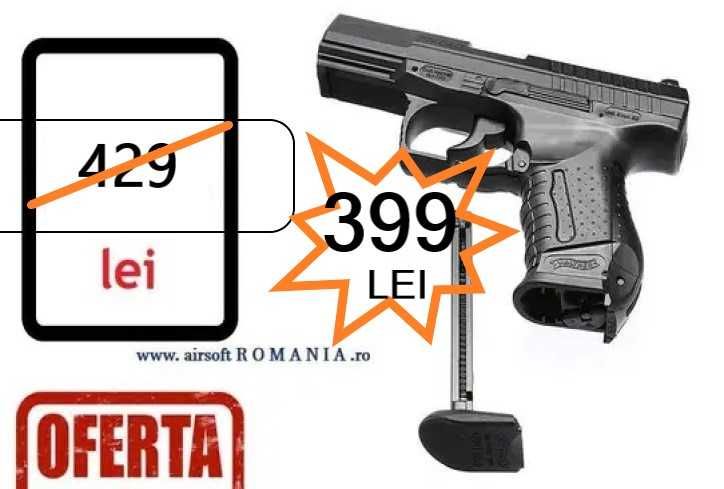Pistol Walther 4 joules Magazin Airsoft 2 Ani Garantie
