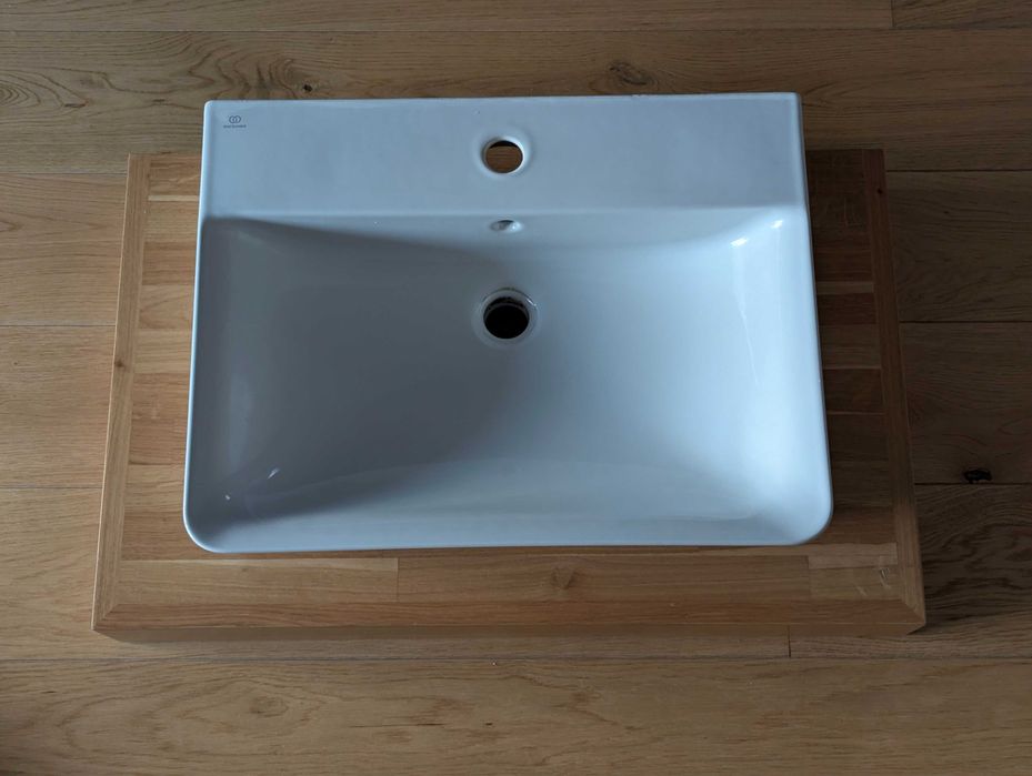 Lavoar / chiuveta baie Ideal Standard Connect Air Cube 60x46 cm, alb