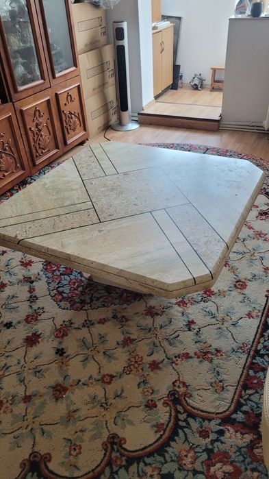 Masă travertin (imtatie marmura)
