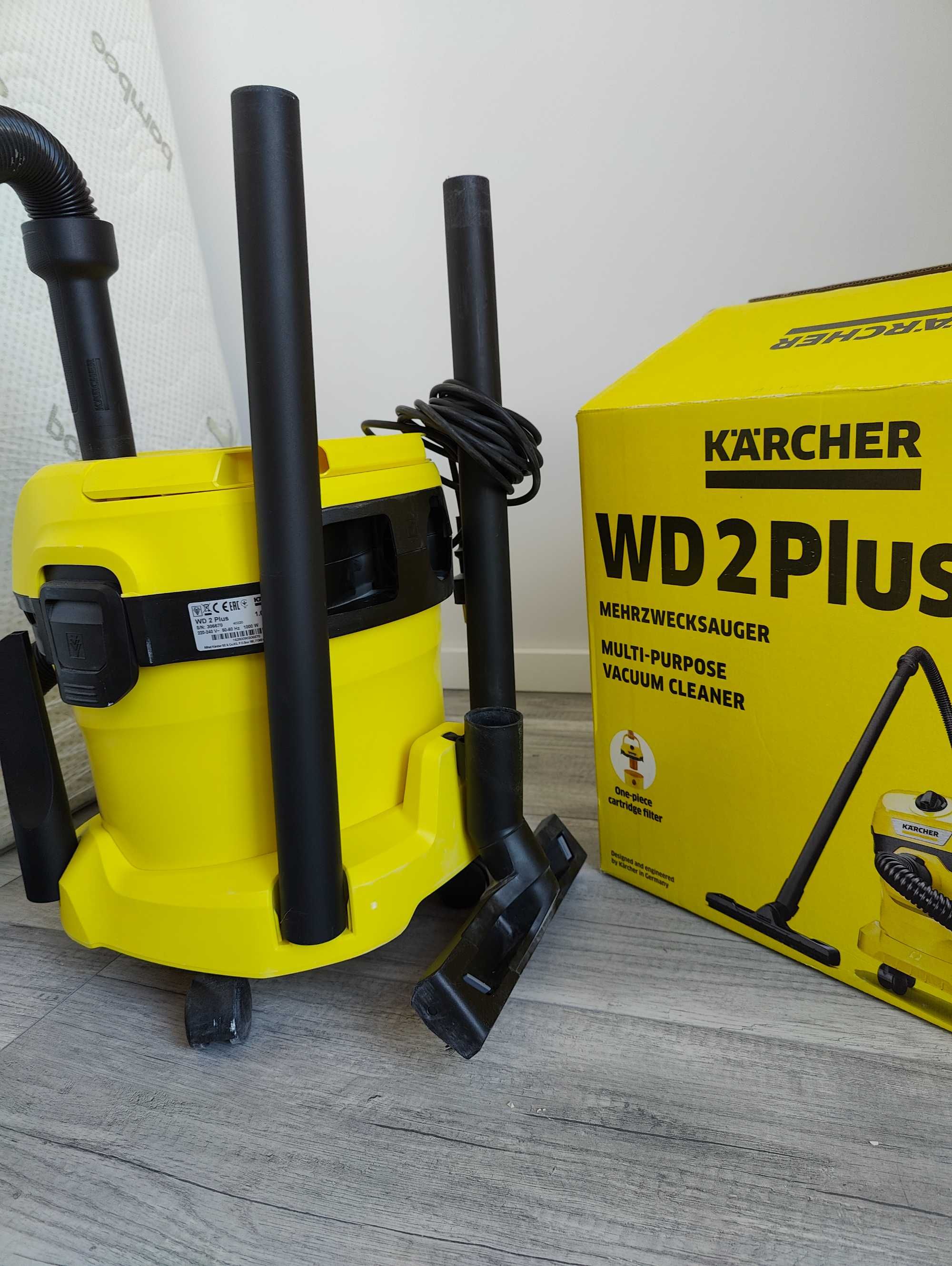 Прахосмукачка Karcher WD 2 Plus + филтър и торбички