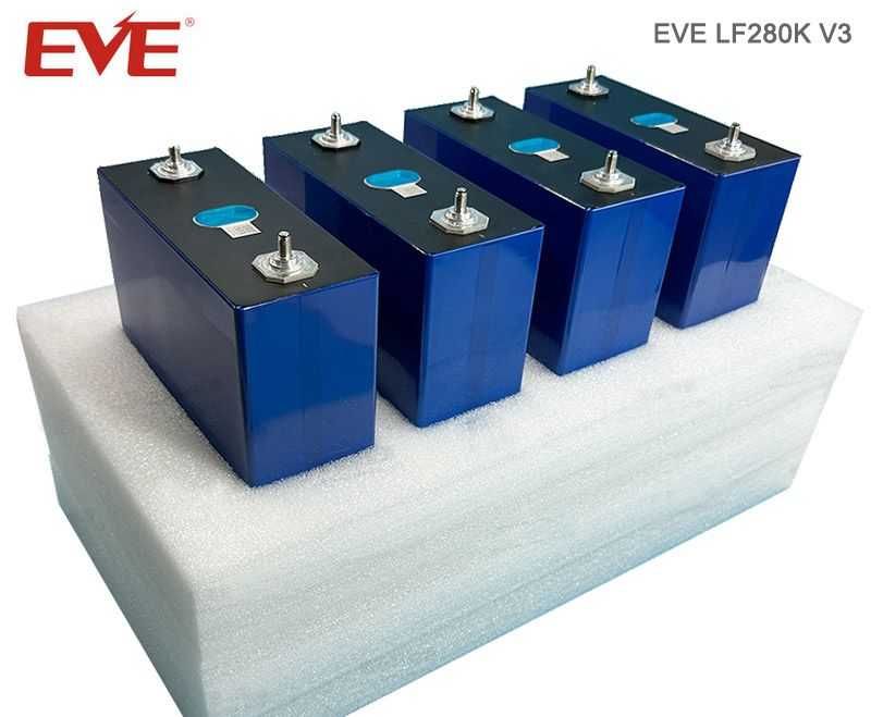 Клетки 3.2v,LiFePo4, EVE 280Ah v3.