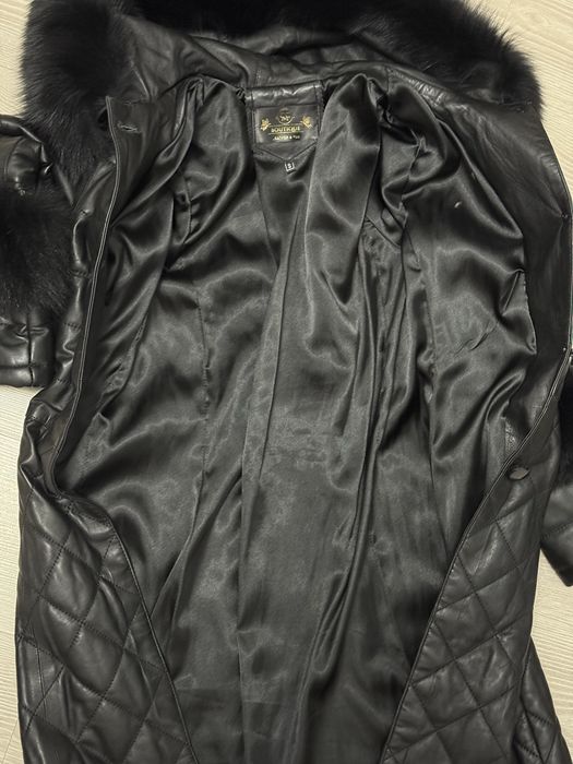 Geaca groasa , piele naturala , balana naturala marime S