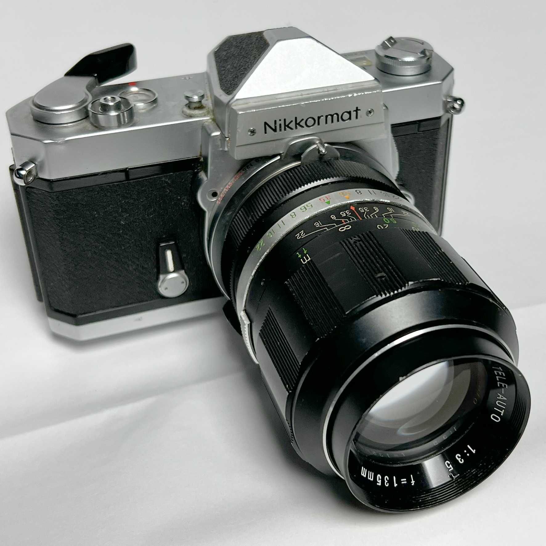 Nikkormat,Nikon FTN foto film, colectie+135mm