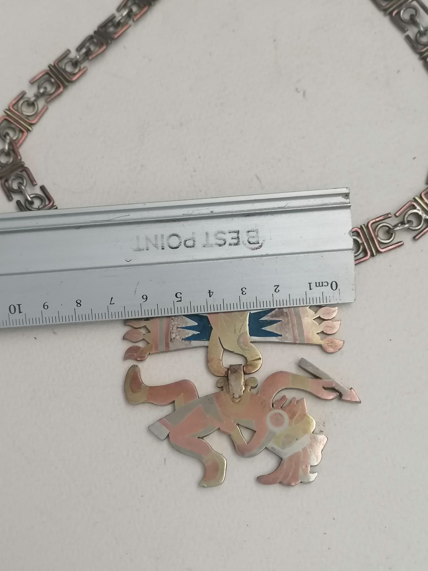 Amuleta Colier vintage aztec