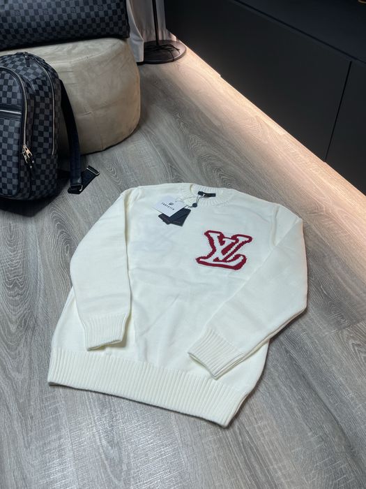 Bluza Louis Vuitton | Alb si Rosu | Tricot | 2025