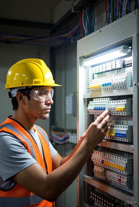 Монтаж проводки и устранение короткого замыкания — электрик