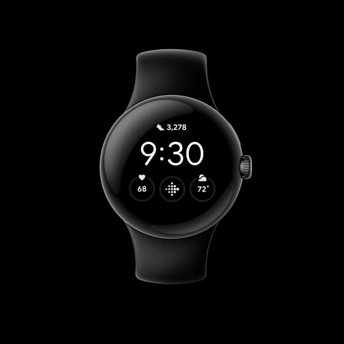 Нов! 2г Гаранция! Google Pixel Watch - Charcoal Silver, Mate Black