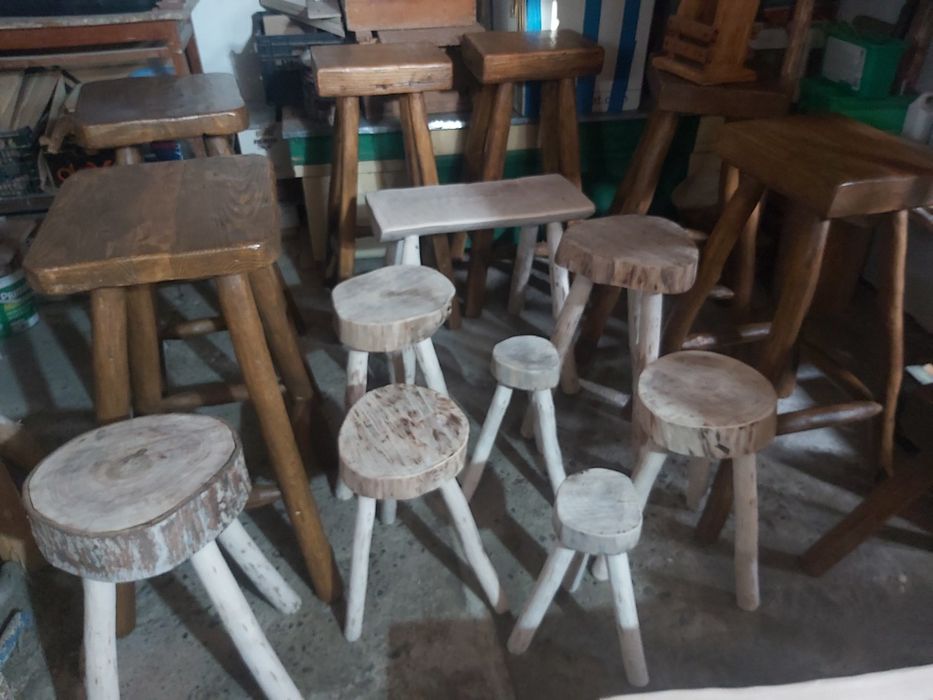 Scaune rustice  tradiționale