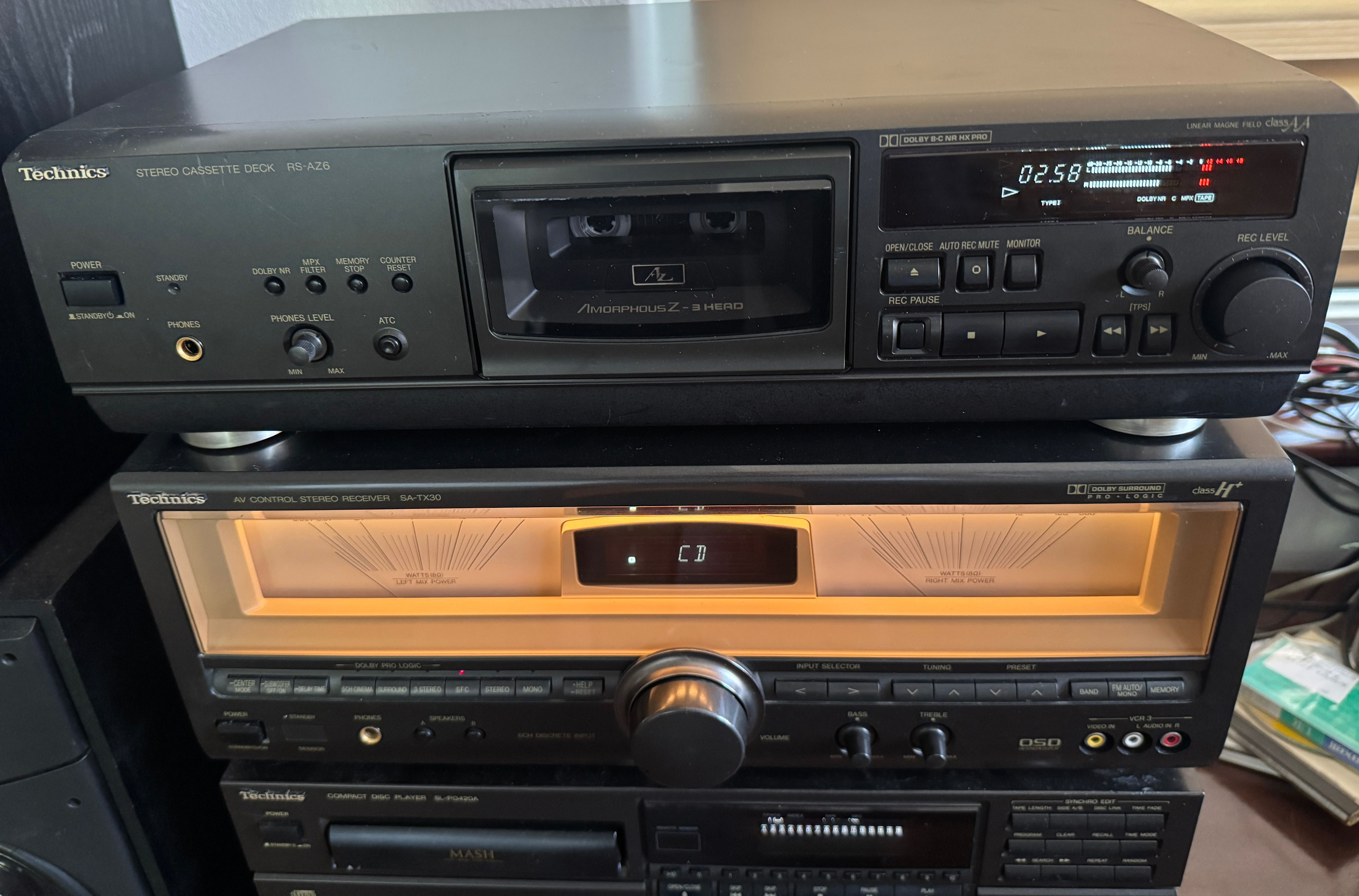 Technics AZ 6 casetofon deck 3 capete