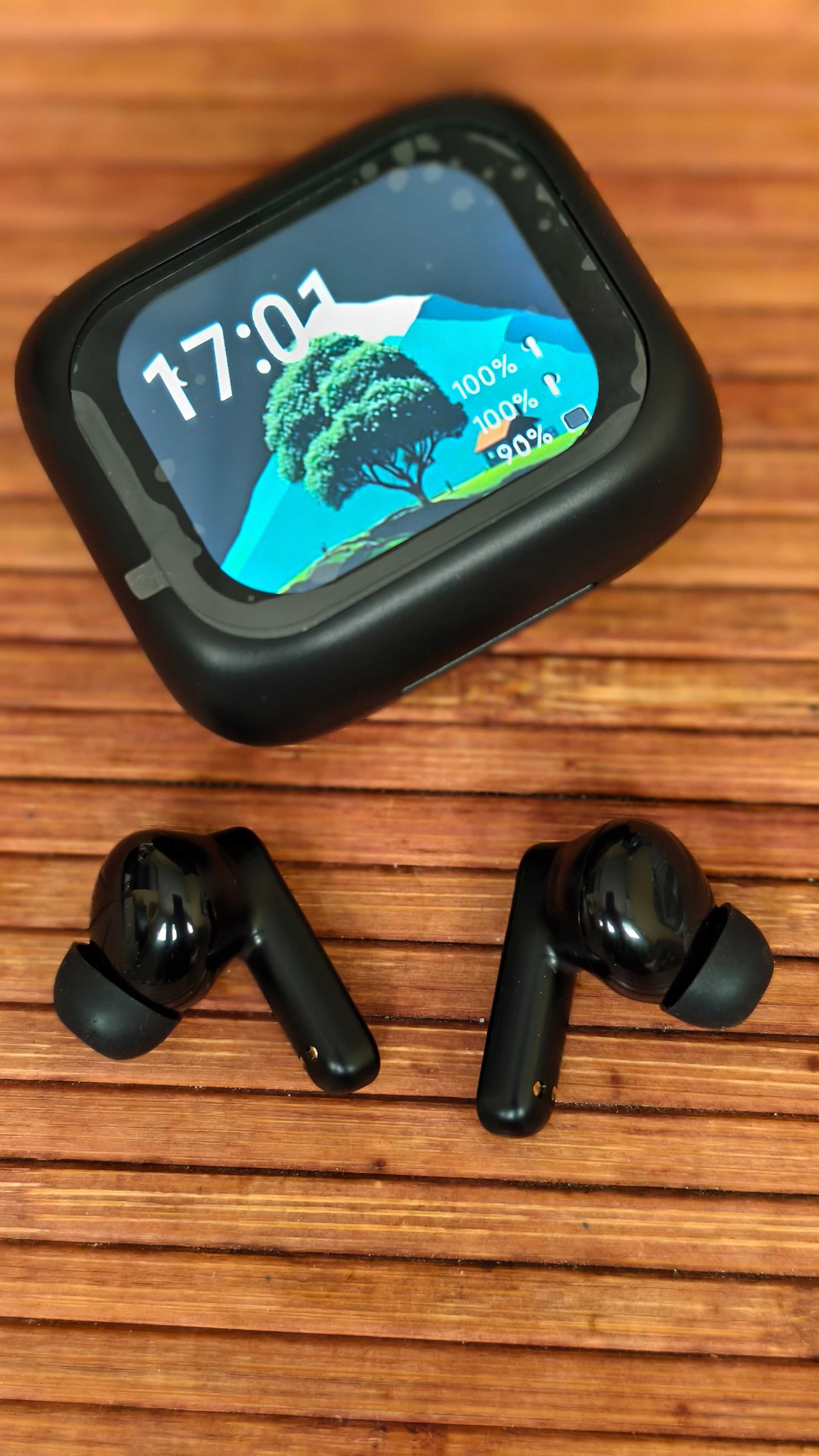 Безжични слушалки с тъч дисплей Bluetooth 5.4 ANC ENC