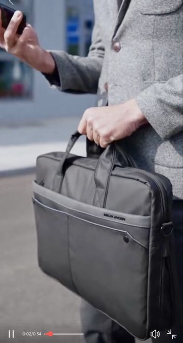 Черна офис чанта за Лаптоп 16” MARK RYDEN*/Куфарче от Оксфордски плат!