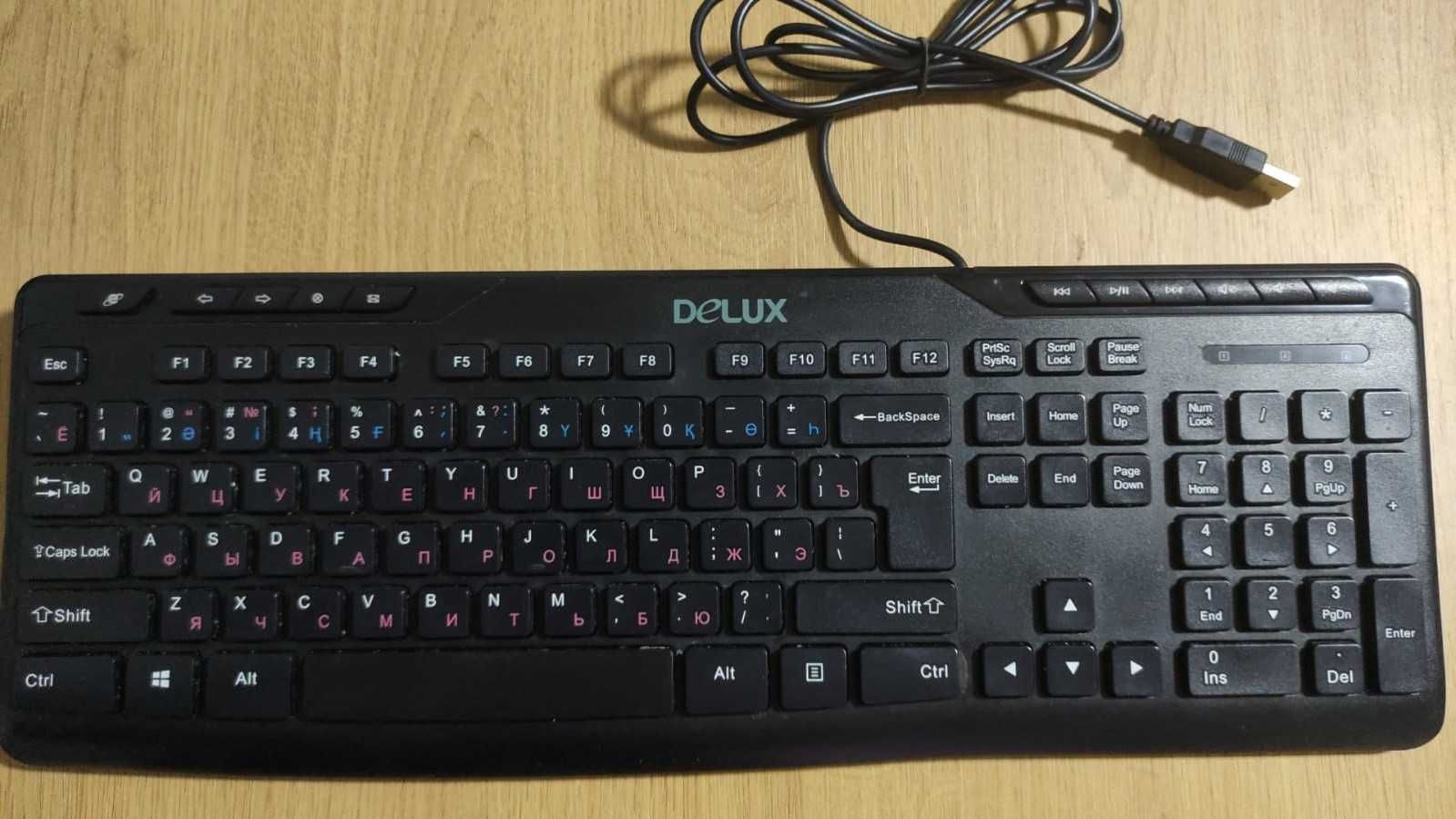Мультимедийная клавиатура DELUX K-06 (USB) в отличном состоянии!