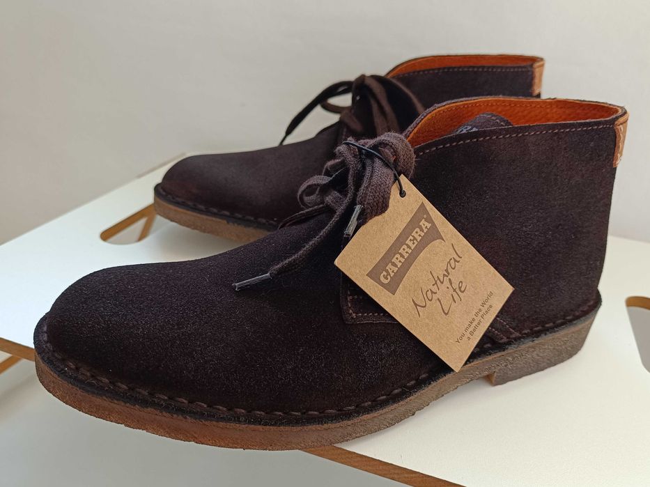 Ghete chukka 40 42 45 premium Carrera NOI piele naturala moale