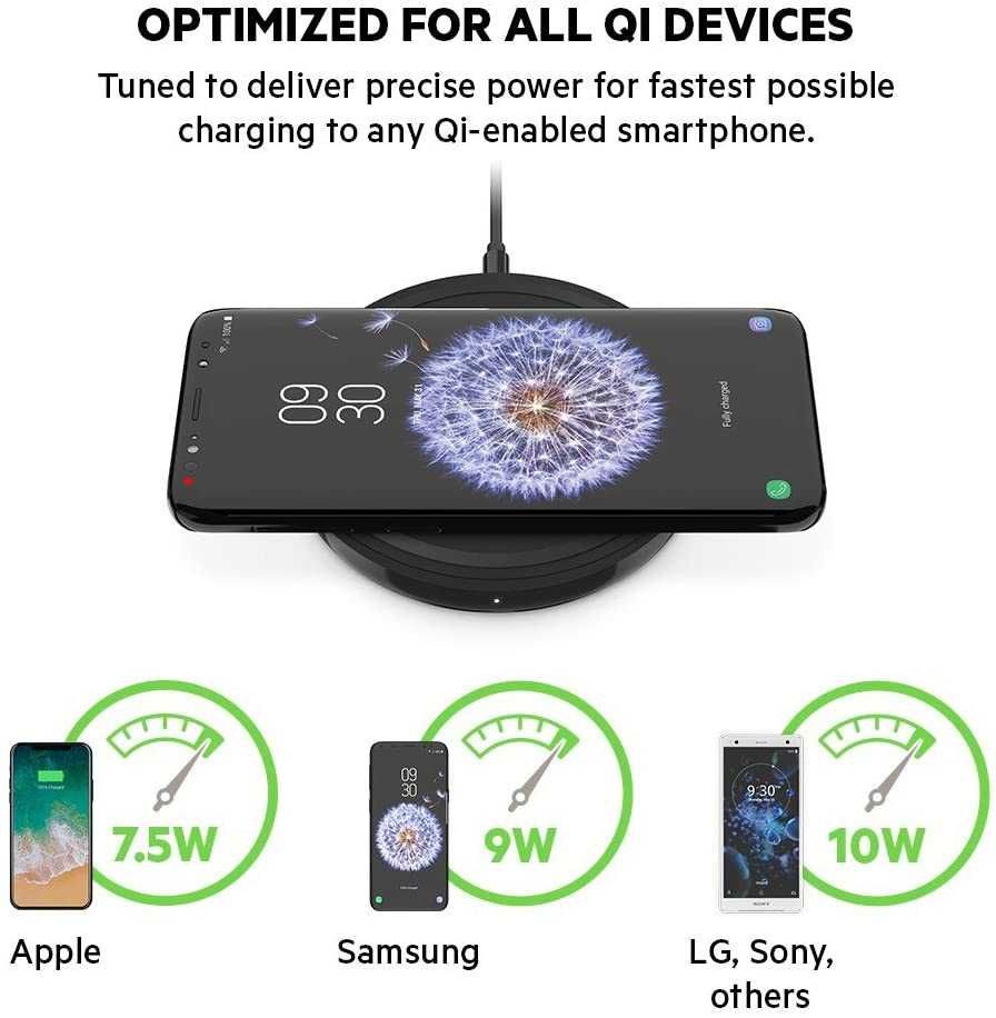 Чисто ново оригиналнo безжично зарядно BELKIN - iPhоne Samsung Huawei