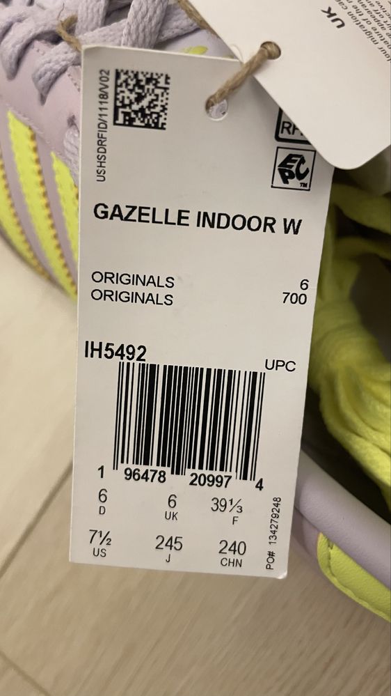 Оригинальные кроссовки Adidas gazelle bold w ! Размер 39