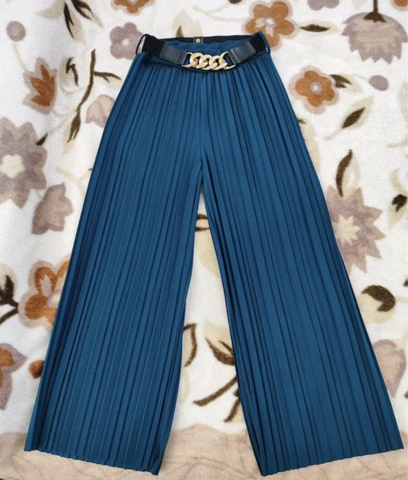 Нов широк панталн солей плътна материя