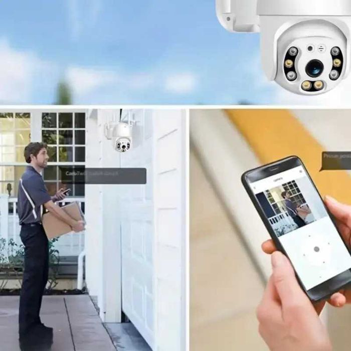 Camera rotativa de exterior, IP, full HD, detectie miscare, microfon