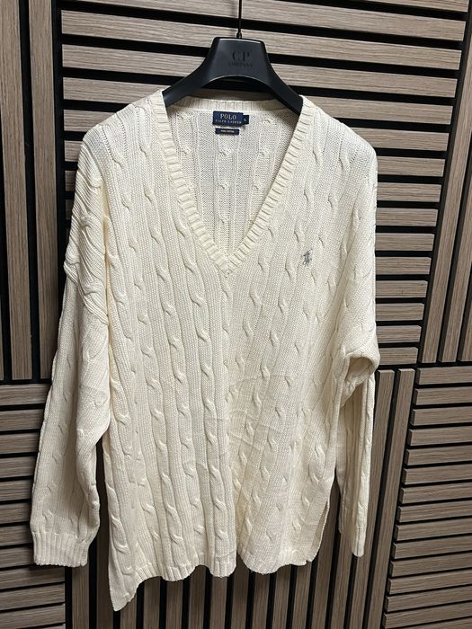 POLO Ralph Lauren : Cable Knit V Neck Нов дамски пуловер размер ХЛ-2ХЛ