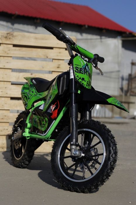 Mini motocicleta electrica NITRO Eco Serval 500W 10/10 #Verde