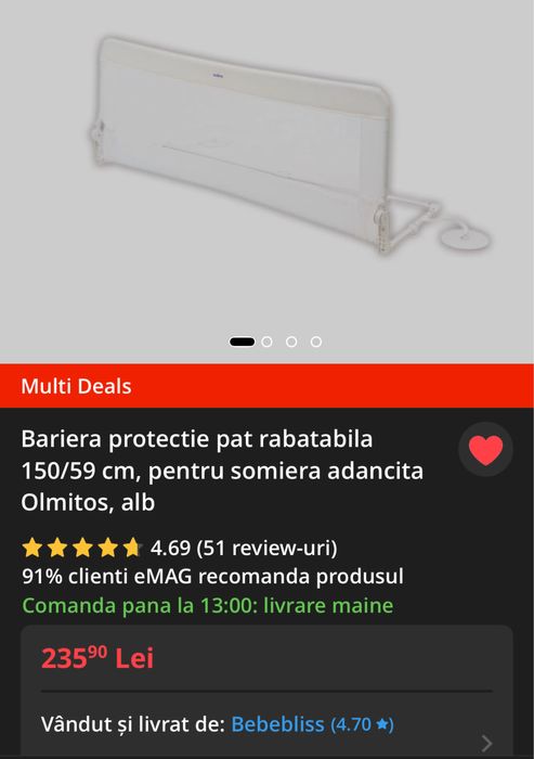 Protectie de pat pentru bebelusi