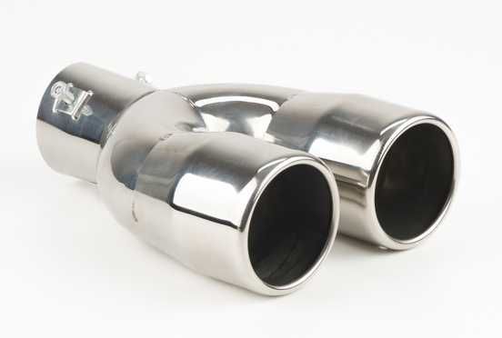 Накрайник за ауспух, двоен, неръждаема стомана