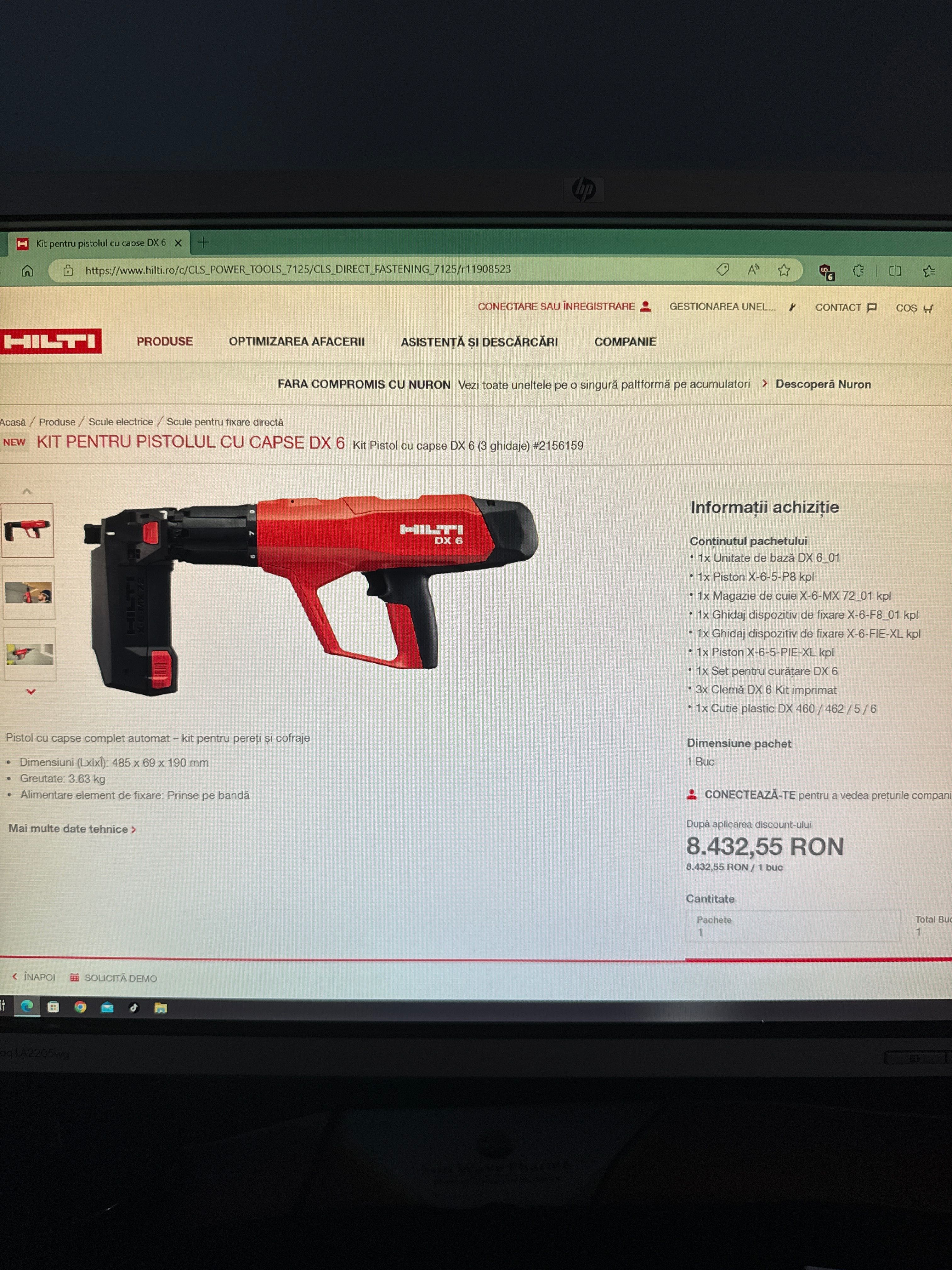 Pistol cu capse Hilti  dX6 2021 marcă Austria