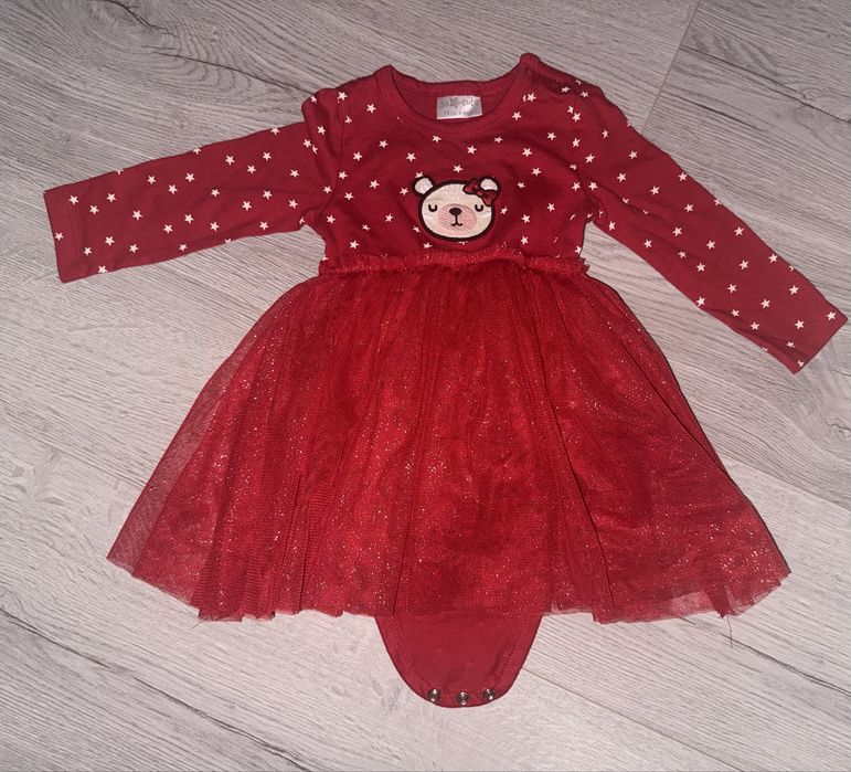 Детски рокли коледни размер 74