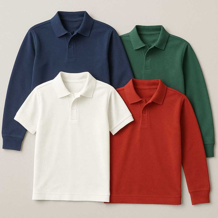 Поло с коротким и длинным рукавом с принтом на заказ