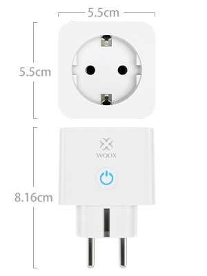 WOOX R6087-4 броя контакти Smart Plugs EU, Schuko
