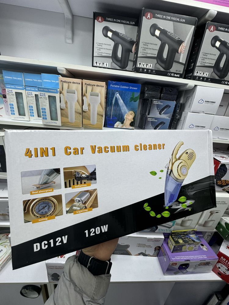Автомобильный вакуумный пылесос 4 в 1 "Car vacuum cleaner"