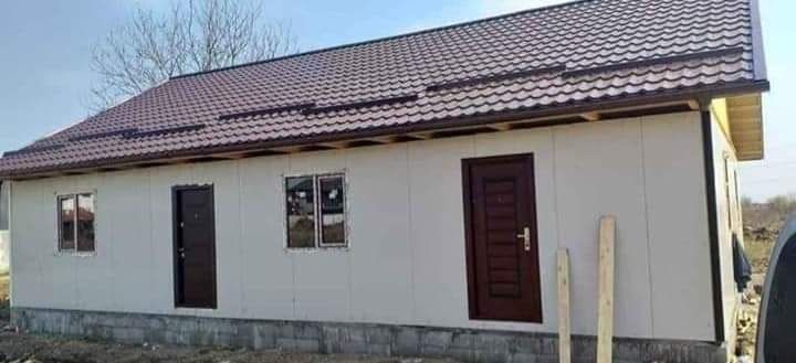 Vand case  din structura metalică din panou sandwish 3.1*6.2 m