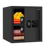 Сейф DELI ET533 электронный замок+ключ 360х330х330 мм, 11.9 кг, черный