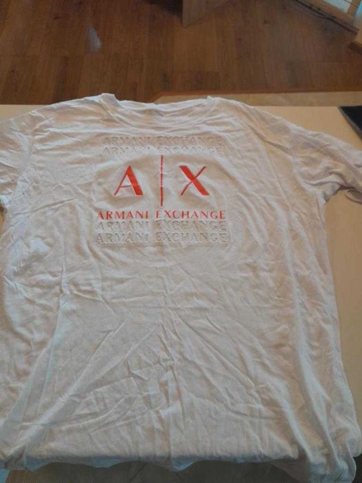 Бяла Тениска Armani Xchange размер XL