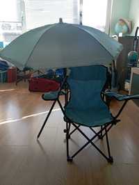 Детски стол за плаж с чадър