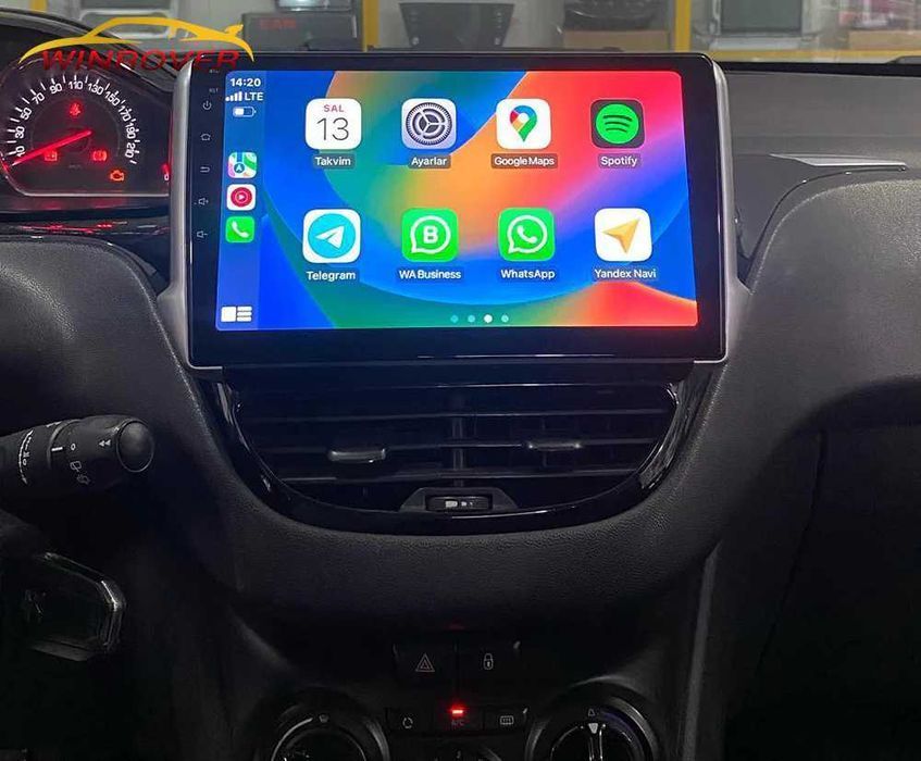 Navigatie cu Android Peugeot 208 2008 - Wifi Bluetooth Carplay 1-8GB