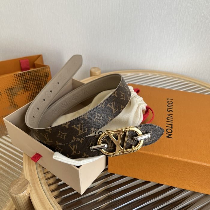 LV двулицев колан от естествена кожа New Season