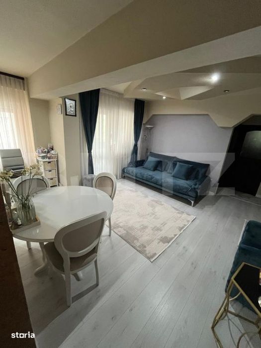 Apartament cu 4 camere, finisat, mobilat, etaj intermediar, in zona Ro