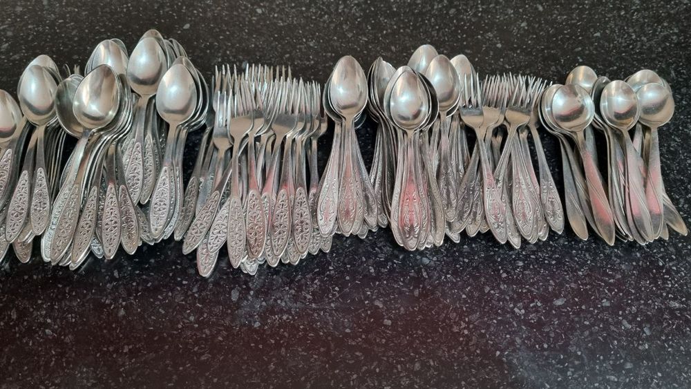 Чайные Ложки вилки Советский в Отличном состоянии из Нержавейки