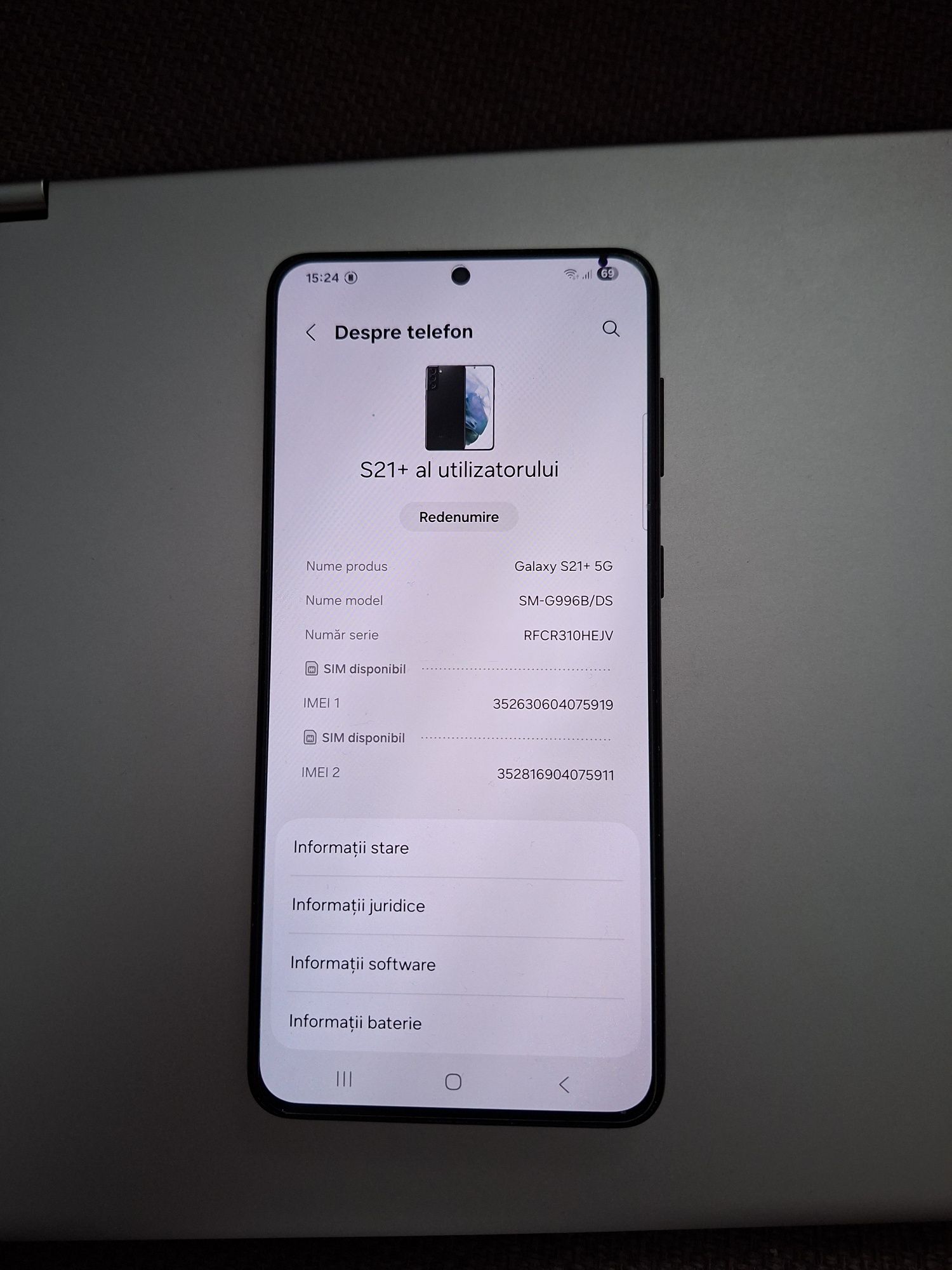Vând Samsung s21 plus